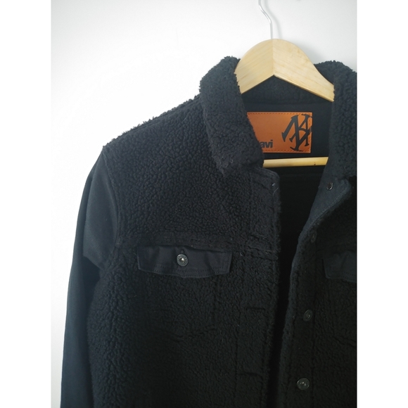 MAVI Sherpa and denim jacket - Picture 3 of 6